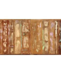 vidaXL Dining Table 160x80x75 cm Solid Reclaimed Wood
