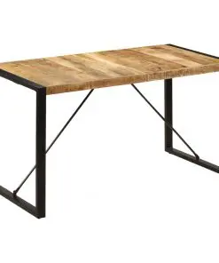 vidaXL Dining Table 140x70x75 cm Solid Mango Wood