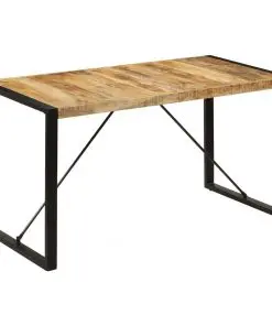 vidaXL Dining Table 140x70x75 cm Solid Mango Wood