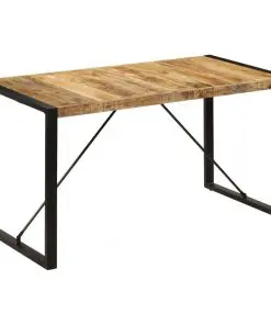 vidaXL Dining Table 140x70x75 cm Solid Mango Wood