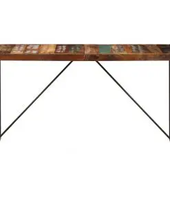 vidaXL Dining Table 140x70x75 cm Solid Reclaimed Wood