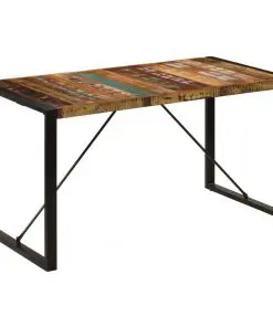 vidaXL Dining Table 140x70x75 cm Solid Reclaimed Wood