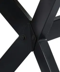 vidaXL Dining Table 140x70x75 cm Solid Rough Mango Wood