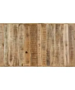 vidaXL Dining Table 140x70x75 cm Solid Rough Mango Wood