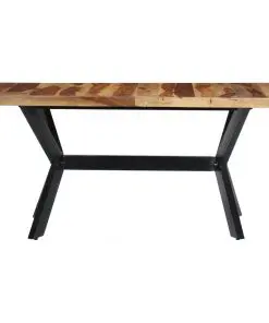 vidaXL Dining Table 140x70x75 cm Solid Sheesham Wood