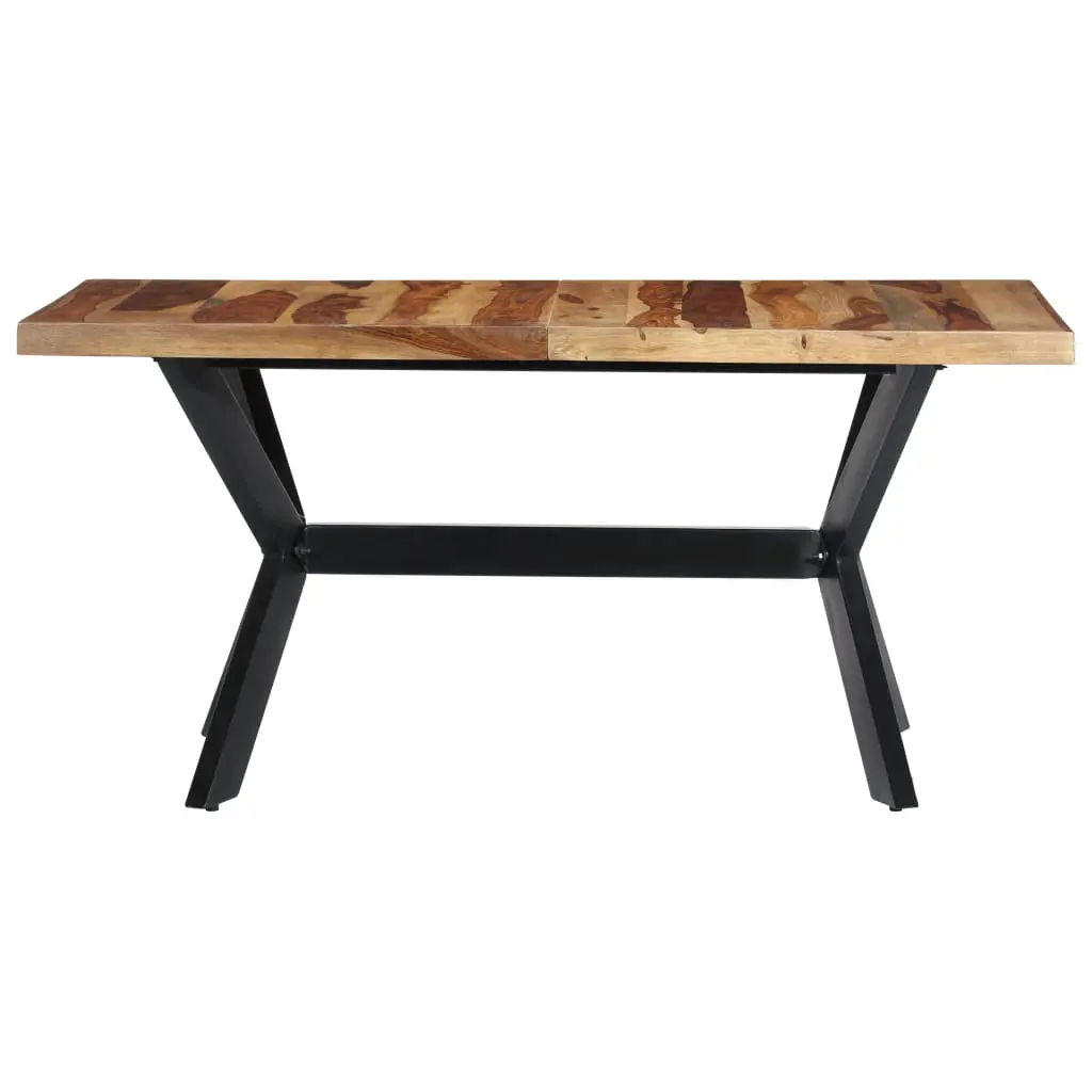 vidaXL Dining Table 140x70x75 cm Solid Sheesham Wood