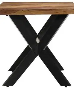 vidaXL Dining Table 140x70x75 cm Solid Sheesham Wood