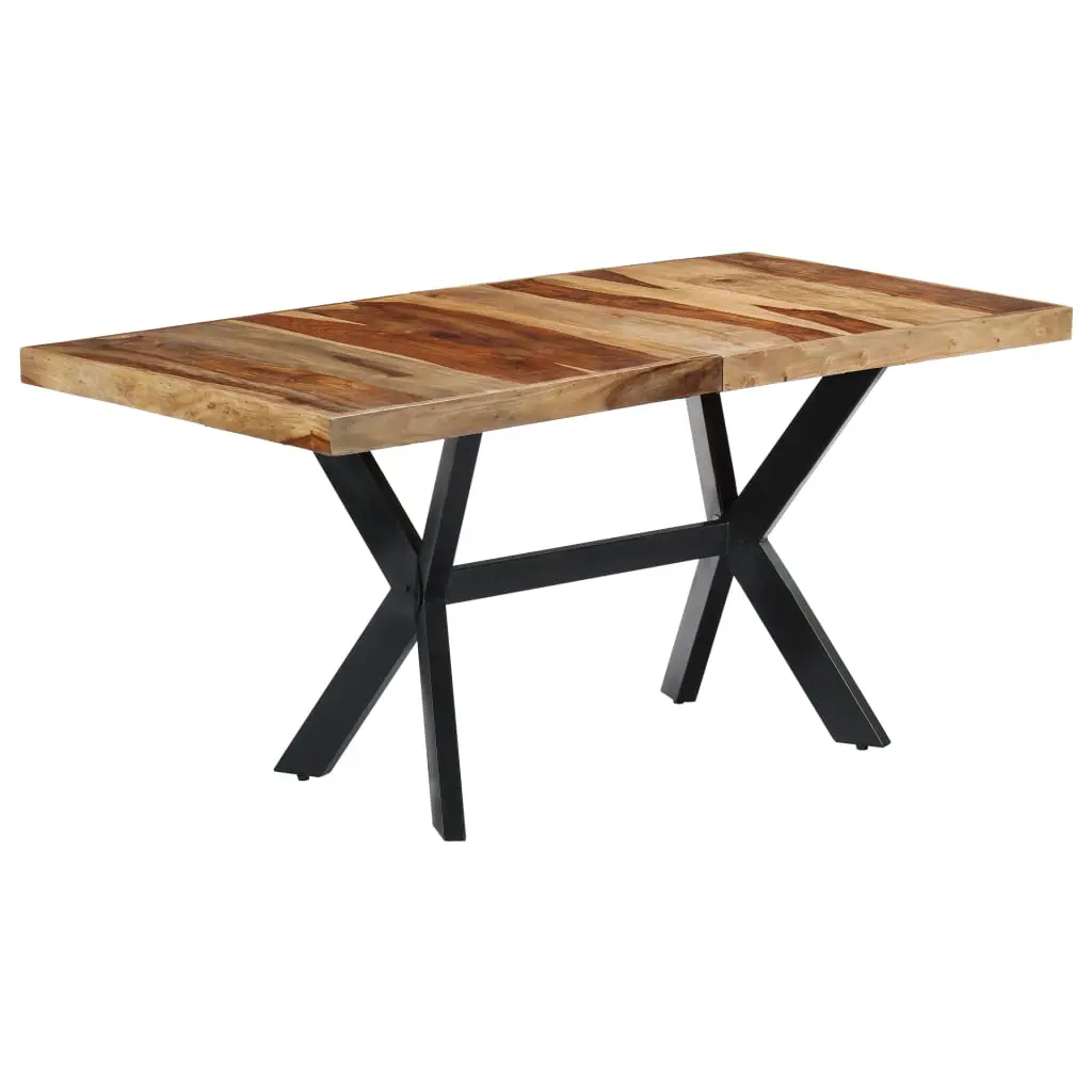 vidaXL Dining Table 140x70x75 cm Solid Sheesham Wood
