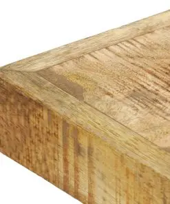 vidaXL Dining Table 120x60x75 cm Solid Rough Mango Wood