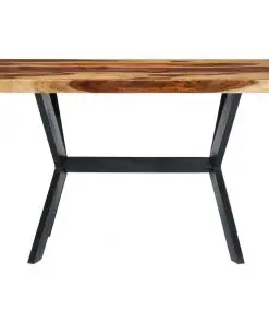 vidaXL Dining Table 120x60x75 cm Solid Sheesham Wood