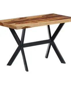 vidaXL Dining Table 120x60x75 cm Solid Sheesham Wood