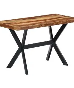 vidaXL Dining Table 120x60x75 cm Solid Sheesham Wood