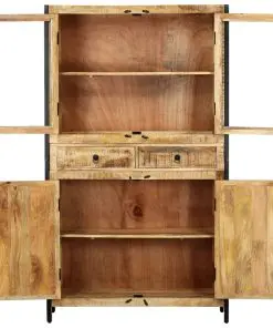 vidaXL Highboard 100x40x175 cm Solid Mango Wood