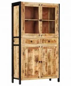 vidaXL Highboard 100x40x175 cm Solid Mango Wood