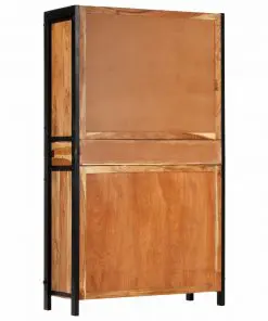 vidaXL Highboard 100x40x175 cm Solid Acacia Wood