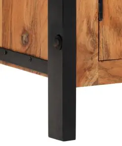 vidaXL Highboard 100x40x175 cm Solid Acacia Wood
