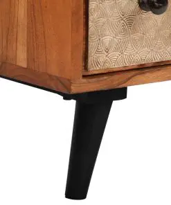 vidaXL Chest of Drawers 60x30x75 cm Solid Acacia Wood