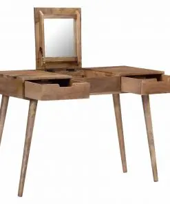 vidaXL Dressing Table 112x45x76 cm Solid Mango Wood