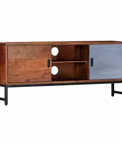 vidaXL TV Cabinet 120x30x49 cm Solid Acacia Wood