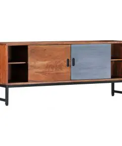 vidaXL TV Cabinet 120x30x49 cm Solid Acacia Wood