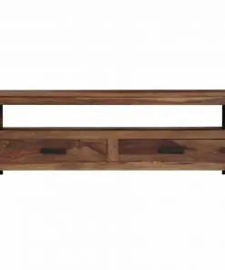 vidaXL TV Cabinet 118x30x40 cm Solid Sheesham Wood