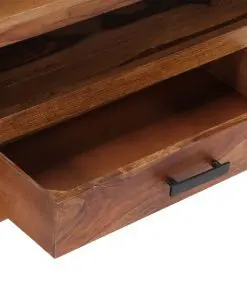 vidaXL TV Cabinet 118x30x40 cm Solid Sheesham Wood