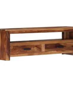 vidaXL TV Cabinet 118x30x40 cm Solid Sheesham Wood