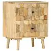 vidaXL Bedside Cabinet 40x30x50 cm Solid Mango Wood