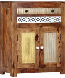 vidaXL Side Cabinet 60x30x75 cm Solid Sheesham Wood