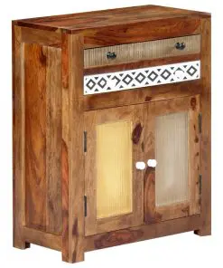 vidaXL Side Cabinet 60x30x75 cm Solid Sheesham Wood