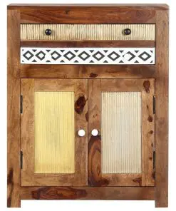 vidaXL Side Cabinet 60x30x75 cm Solid Sheesham Wood