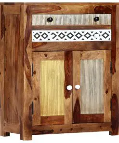 vidaXL Side Cabinet 60x30x75 cm Solid Sheesham Wood