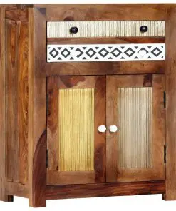 vidaXL Side Cabinet 60x30x75 cm Solid Sheesham Wood