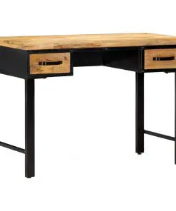 vidaXL Writing Table 110x50x76 cm Solid Mango Wood