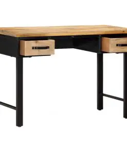 vidaXL Writing Table 110x50x76 cm Solid Mango Wood
