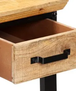 vidaXL Writing Table 110x50x76 cm Solid Mango Wood