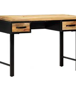 vidaXL Writing Table 110x50x76 cm Solid Mango Wood
