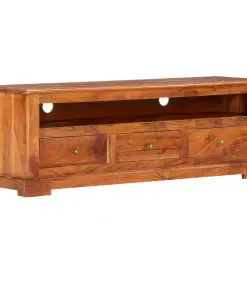 vidaXL TV Cabinet 120x30x40 cm Solid Acacia Wood