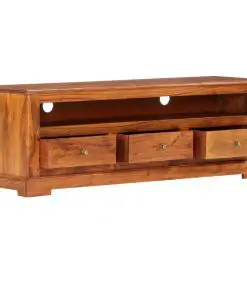 vidaXL TV Cabinet 120x30x40 cm Solid Acacia Wood