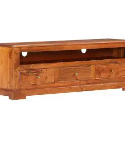 vidaXL TV Cabinet 120x30x40 cm Solid Acacia Wood