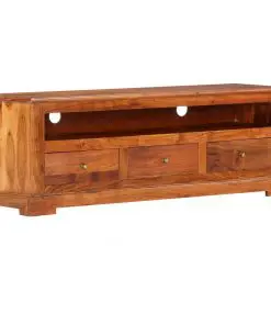 vidaXL TV Cabinet 120x30x40 cm Solid Acacia Wood