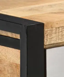 vidaXL Console Table 130x30x76 cm Solid Mango Wood