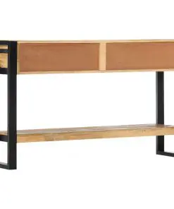vidaXL Console Table 130x30x76 cm Solid Mango Wood