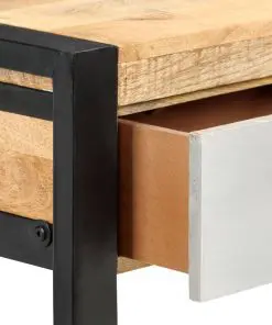 vidaXL Console Table 130x30x76 cm Solid Mango Wood