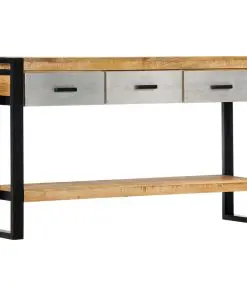 vidaXL Console Table 130x30x76 cm Solid Mango Wood