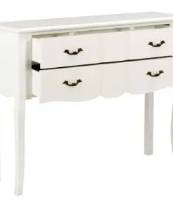vidaXL Sideboard 110x30x85 cm White Solid Wood