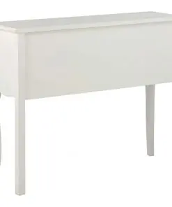 vidaXL Sideboard 110x30x85 cm White Solid Wood