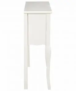 vidaXL Sideboard 110x30x85 cm White Solid Wood