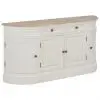 vidaXL Sideboard White 134x30x68 cm Solid Wood vidaXL Sideboard White 134x30x68 cm Solid Wood