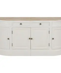 vidaXL Sideboard White 134x30x68 cm Solid Wood